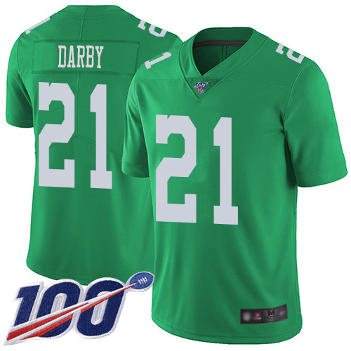 Men Philadelphia Eagles 21 Ronald Darby Limited Green Rush Vapor Untouchable NFL Jersey 100th Season